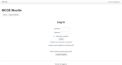 Desktop Screenshot of moodle.mcoe.org